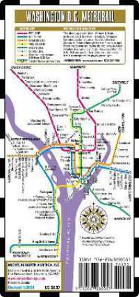 Streetwise Map Washington D.C - Laminated City Center Street Map of Washington D.C Metro : City Plans (Michelin City Plans)