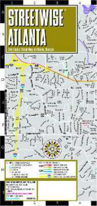 Streetwise Map Atlanta - Laminated City Center Street Map of Atlanta : City Plans (Michelin City Plans)