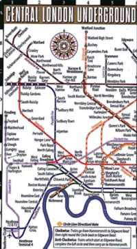 Streetwise London Underground Map - Laminated Map of the London Underground, England : City Plan