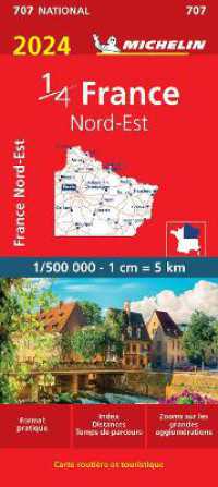 Northeastern France 2024 - Michelin National Map 707 : Map