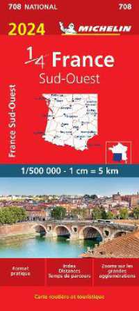 Southwestern France 2024 - Michelin National Map 708 : Map