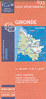 GIRONDE  1/140.000 (DEPARTEMENTALES     )