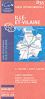 ILLE-ET-VILAINE  1/125.000 (DEPARTEMENTALES     )