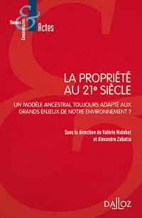 LA PROPRIETE DU 21E SIECLE - UN MODELE ANCESTRAL TOUJOURS ADAPTE AUX GRANDS ENJEUX DE NOTRE ENVIRONN (THEMES COMMENTA)