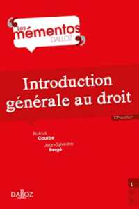 INTRODUCTION GENERALE AU DROIT. 17E ED. (MEMENTOS)