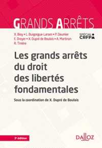 LES GRANDS ARRETS DU DROIT DES LIBERTES FONDAMENTALES 3ED (GRANDS ARRETS)