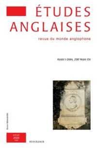 ETUDES ANGLAISES - N 2/2020 - KEATS S ODES, 200 YEARS ON (ETUDES ANGLAISE)