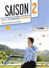 SAISON 2 NIV.A2 - LIVRE NUMERIQUE INTERACTIF - CARTE DE TELECHARGEMENT  ENSEIGNANT - 1 CODE (SAISON)