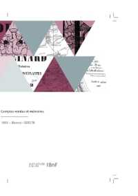 COMPTES-RENDUS ET MEMOIRES (REVUES)