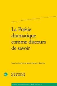 LA POESIE DRAMATIQUE COMME DISCOURS DE SAVOIR (KAINON - ANTHRO)