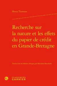 RECHERCHE SUR LA NATURE ET LES EFFETS (ECRITS SUR L'EC)