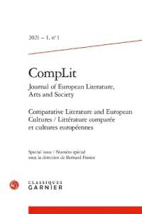 COMPLIT - 2021 - 1, N  1 - COMPARATIVE LITERATURE AND EUROPEAN CULTURES / LITTERATURE COMPAREE ET CU (COMPLIT. JOURNA)