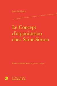 LE CONCEPT D'ORGANISATION CHEZ SAINT-SIMON (BIBLIOTHEQUE DE)