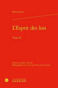 L'ESPRIT DES LOIS - TOME II (BIBLIOTHEQUE DU)
