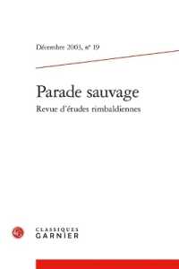 PARADE SAUVAGE - DECEMBRE 2003, N  19 (PARADE SAUVAGE)