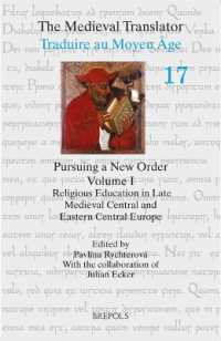 Pursuing a New Order I : Religious Education in Late Medieval Central and Eastern Central Europe