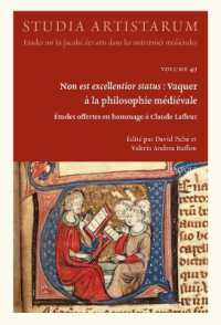 Non Est Excellentior Status : Vaquer a la Philosophie Medievale: Etudes Offertes En Hommage a Claude LaFleur