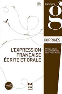 EXPRESSION FRANCAISE ECRITE ET ORALE CORRIGE NEL COUVERTURE (FRANCAIS LANGUE ETRA)