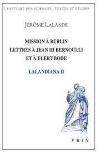 MISSION A BERLIN LETTRES A JEAN III BERNOULLI ET A ELERT BODE (SCIENCES TEXTES)