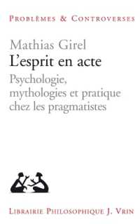 L'ESPRIT EN ACTE (PROBLEMES  CONTROVE)