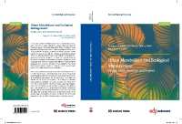 URBAN METABOLISM AND ECOLOGICAL MANAGEMENT: (CURRENT NATURAL SCIE)