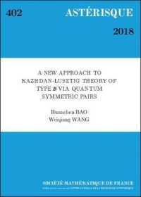 A New Approach to Kazhdan-lusztig Theory of Type $b$ Via Quantum Symmetric Pairs (Asterisque)