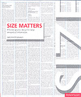 Size Matters : Successful Graphic Design for Large Amounts of Information