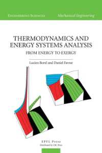 Thermodynamics and Energy Systems Analysis : Vol. 1: from Energy to Exergy