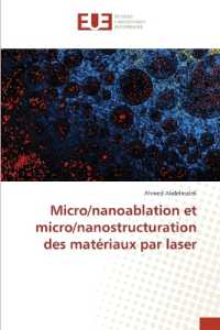 Micro/nanoablation et micro/nanostructuration des mat&eacute;riaux par laser : DE