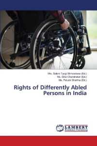 Rights of Differently Abled Persons in India （2023. 376 S. 220 mm）