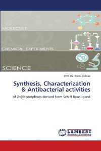 Synthesis, Characterization & Antibacterial activities : of Zn(II) complexes derived from Schiff base ligand （2023. 60 S. 220 mm）