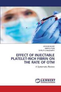 EFFECT OF INJECTABLE PLATELET-RICH FIBRIN ON THE RATE OF OTM : A Systematic Review （2023. 52 S. 220 mm）