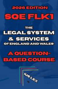 SQE FLK1 the Legal System & Services of England and Wales: A Question-Based Course : 2026 Edition