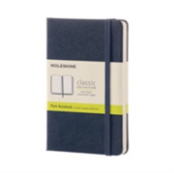Moleskine Sapphire Blue Pocket Plain Not -- Hardback