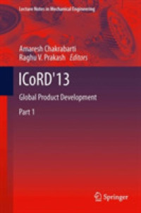 ICoRD'13 : Global Product Development (Lecture Notes in Mechanical Engineering)