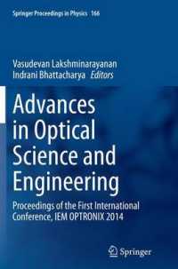 Advances in Optical Science and Engineering : Proceedings of the First International Conference, IEM OPTRONIX 2014 (Springer Proceedings in Physics)