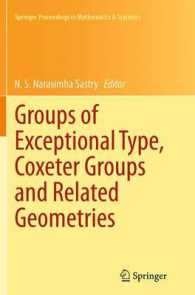 Groups of Exceptional Type, Coxeter Groups and Related Geometries (Springer Proceedings in Mathematics & Statistics)