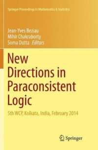 New Directions in Paraconsistent Logic : 5th WCP, Kolkata, India, February 2014 (Springer Proceedings in Mathematics & Statistics)