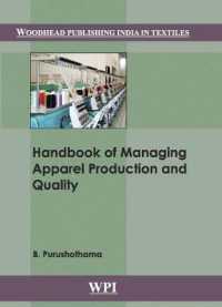 Handbook of Managing Apparel Production and Quality (Woodhead Publishing India in Textiles)