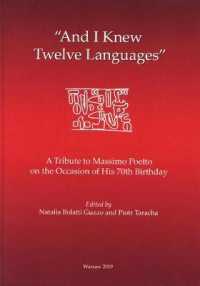 'And I Knew Twelve Languages' : A Tribute to Massimo Poetto on the Occasion of His 70th Birthday
