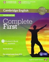 Complete First for Spanish Speakers Student's Pack with Answers (Student's Book with Cd-rom， Workbook with Audio Cd) (Complete) -- Mixed media product