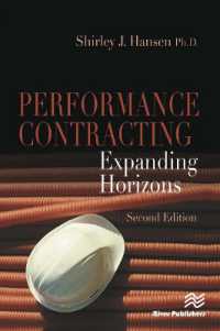 Performance Contracting : Expanding Horizons, Second Edition （2ND）