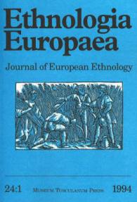 Ethnologia Europaea (Volume 24/1) : Journal of European Ethnology