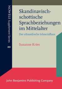 Skandinavisch-schottische Sprachbeziehungen im Mittelalter : Der altnordische lehneinfluss (Nowele Supplement Series)
