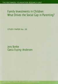 Family Investments in Children : What Drives the Social Gap in Parenting? (Study Paper No. 26)Volume 26 (Study Paper)