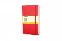 Moleskine Large Squared Hardcover Notebook Scarlet Red (Moleskine Classic)