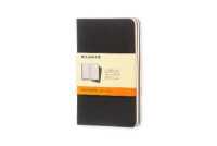 Moleskine Ruled Cahier - Black Cover (3 Set) (Moleskine Cahier)