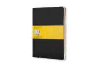 Moleskine Squared Cahier Xl - Black Cover (3 Set) (Moleskine Cahier)
