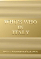 Who's Who in Italy -- Hardback （Gold ed）
