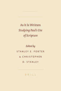 As It Is Written : Studying Paul's Use of Scripture (Society of Biblical Literature Symposium Series)